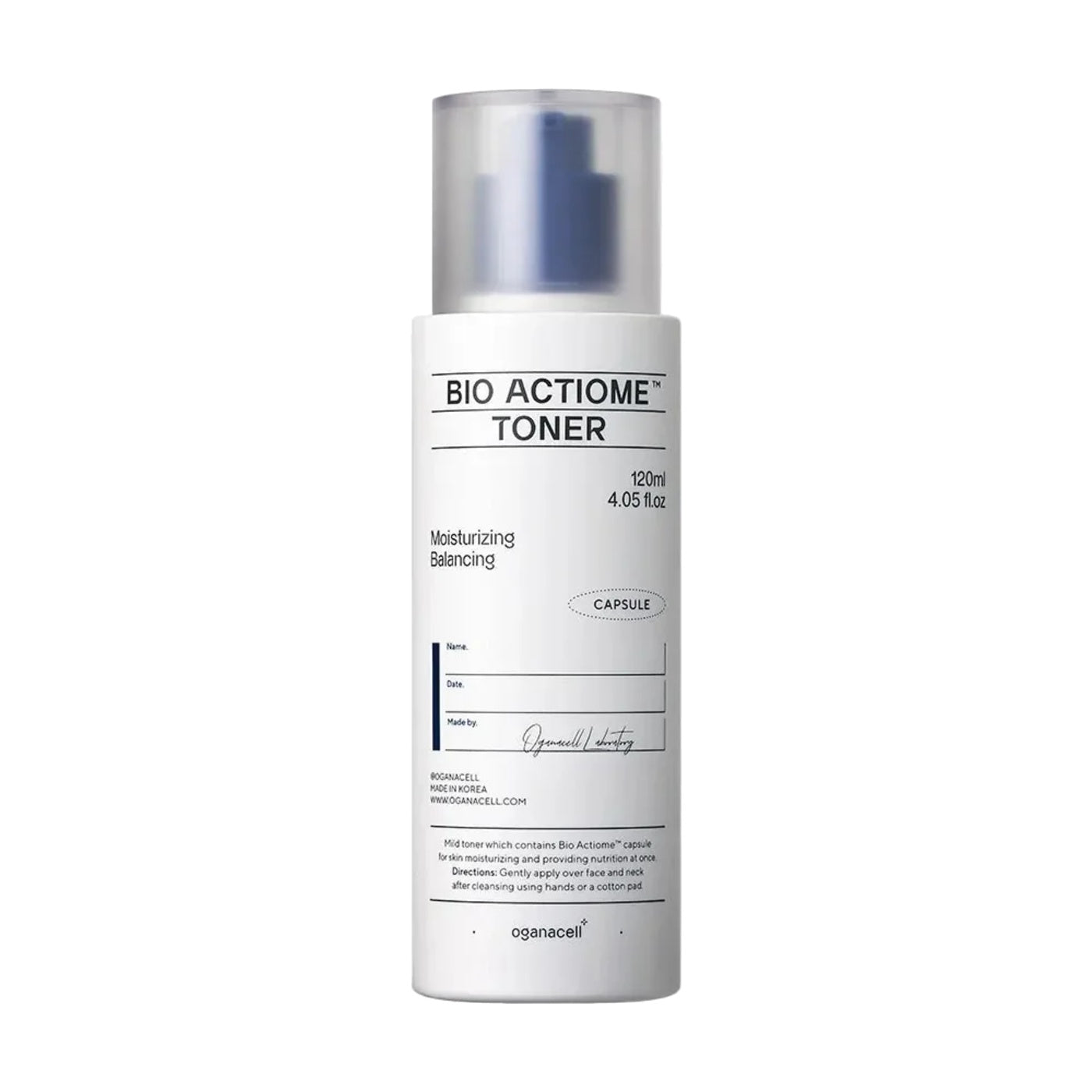 Oganacell Bio Actiome Toner, tónico hidratante 120 ml — 1ra Edición Naeshibox
